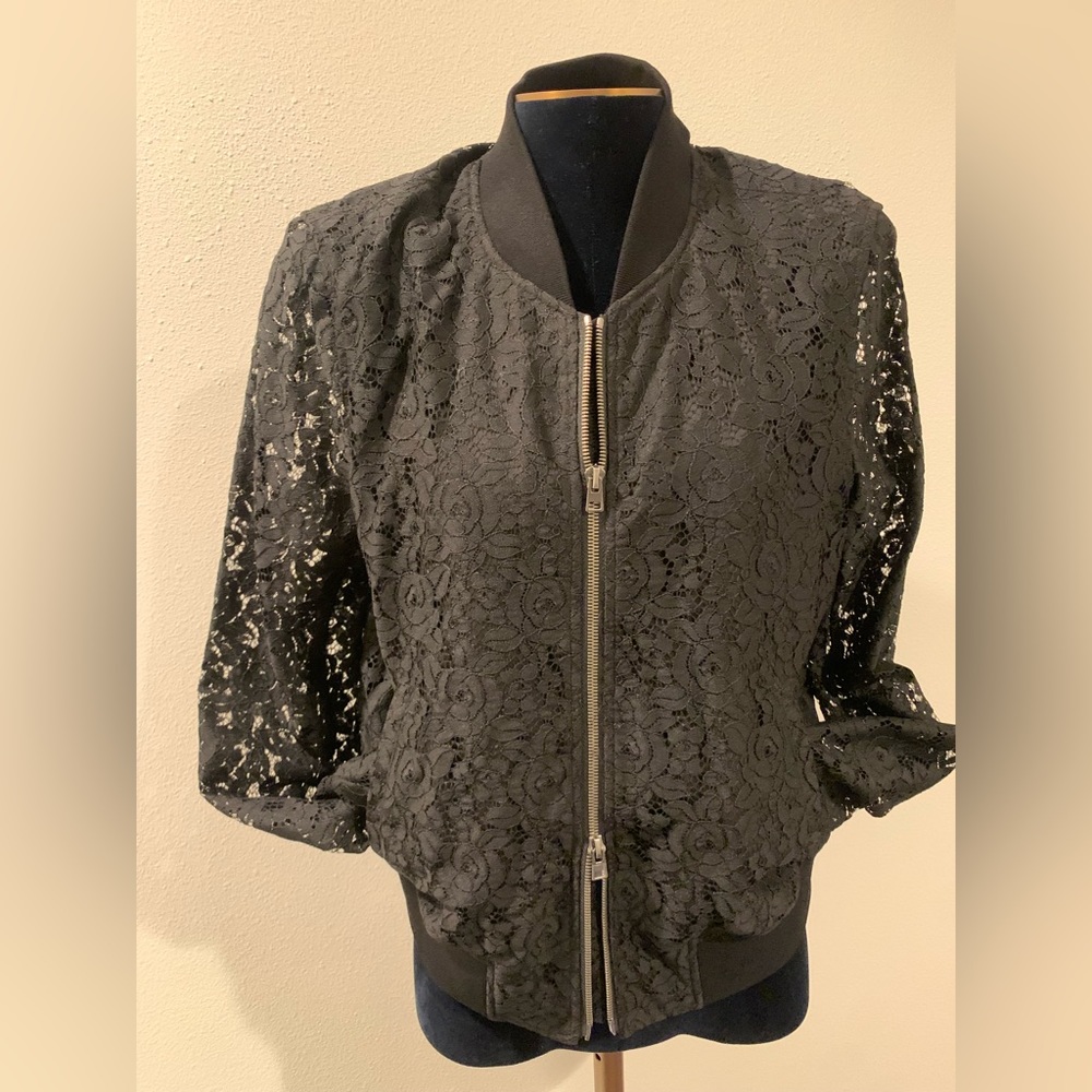 Diane von Furstenberg- NWOT lace bomber jacket